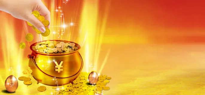 火爆抓金币投资Banner免抠