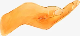 水彩合成手绘手势动作免抠