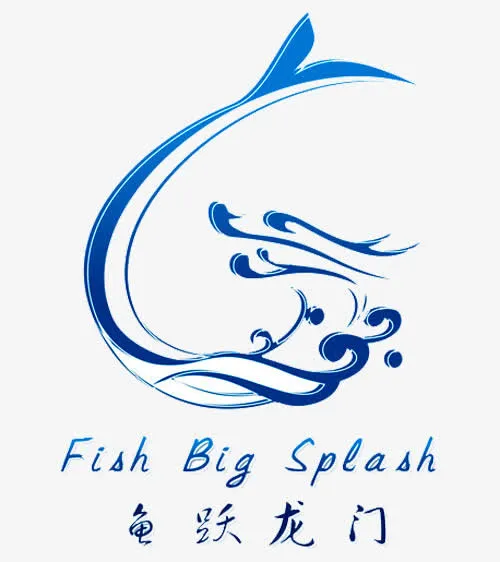 鱼跃龙门免抠