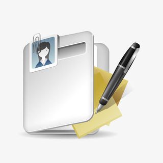 白色现代文具用品免抠