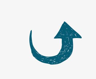 矢量手绘箭头PNG图片免抠