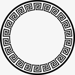 圆形中式边框免抠