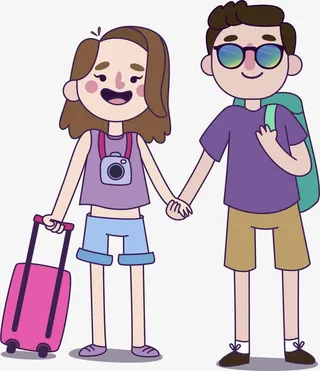 新婚夫妇度蜜月免抠