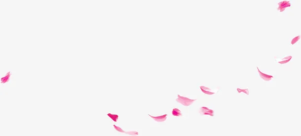 粉色唯美花瓣白底素材免抠