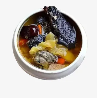 美味虫草乌鸡汤免抠