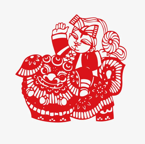 剪纸娃娃免抠