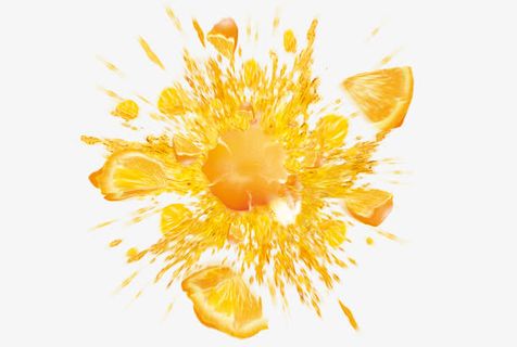 喷溅水果汁免抠