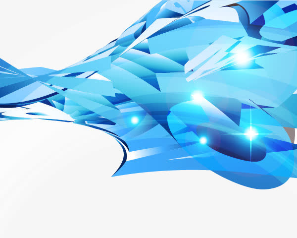 蓝色梦幻炫酷底纹免抠