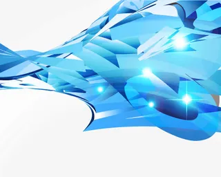 蓝色梦幻炫酷底纹免抠