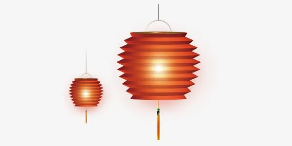 中国风节日红灯笼矢量元素素材免抠