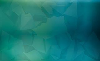 蓝绿色渐变三角海报免抠