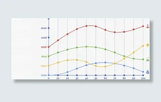 矢量手绘曲线图免抠