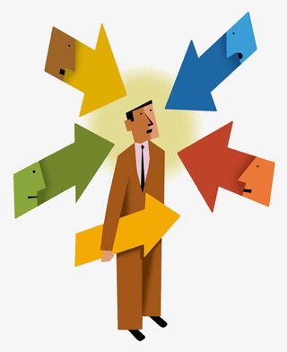 商务人士指示插图免抠