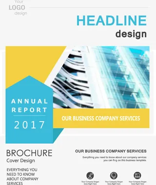 折叠标签总结汇报封面免抠