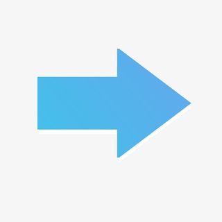 手绘蓝色创意箭头免抠