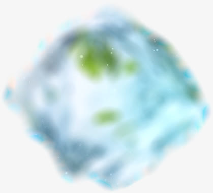 模糊冰块png素材免抠