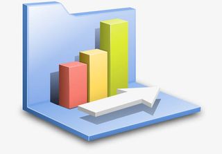 卡通条形分析图和箭头免抠