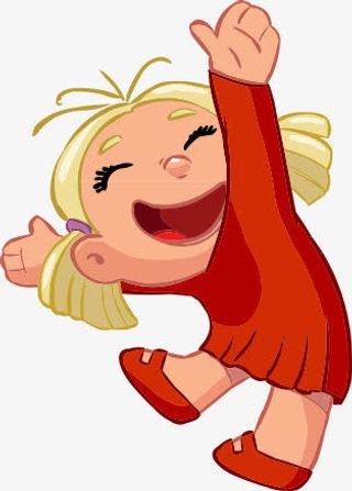 快乐6月1小女孩六一儿童节免抠