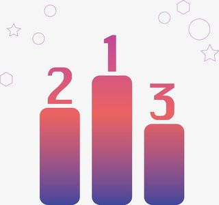 彩色排行榜设计图标免抠