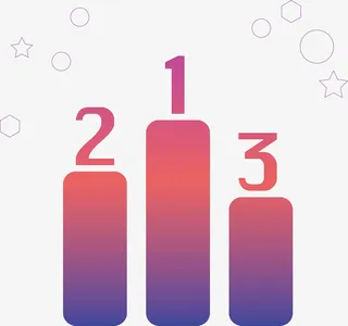 彩色排行榜设计图标免抠