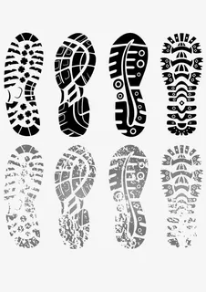 矢量运动鞋脚步免抠