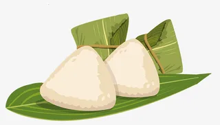 彩色端午节粽子美食元素免抠