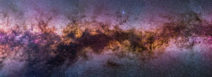 星空浪漫紫色星空海报高清