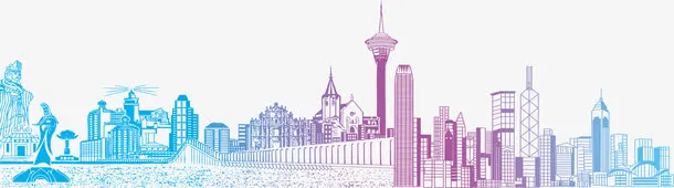 城市剪影免抠
