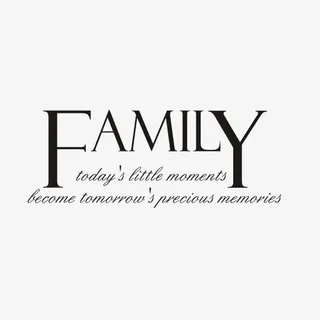 家庭英文艺术字免抠