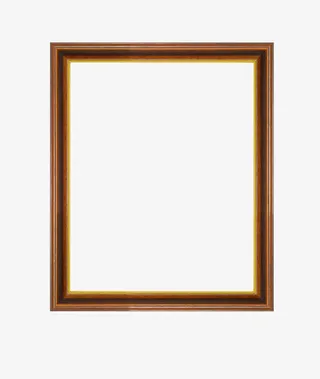 木头相框免抠