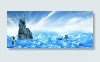 行业背景漂亮云彩