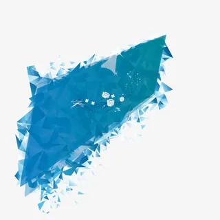 炫彩五彩缤纷蓝色碎片背景装饰矢