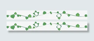 绿色春季清新树藤免抠