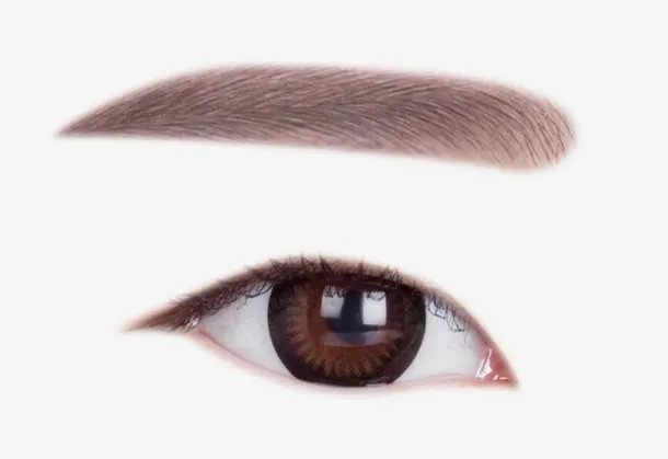 人物一字眉眉毛免抠