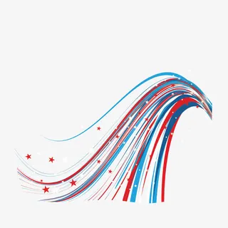 曲线和星星免抠