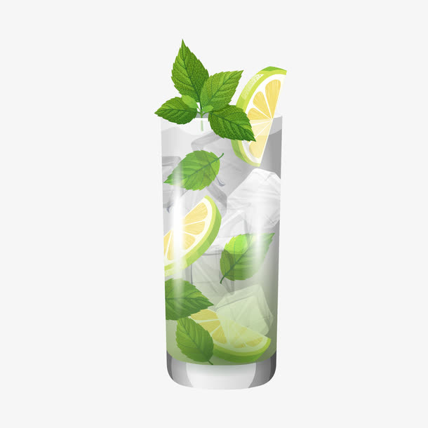 柠檬冰茶免抠