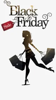 矢量购物黑五免抠