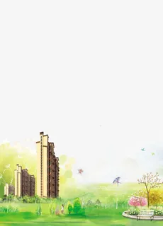 房地产春天元素免抠
