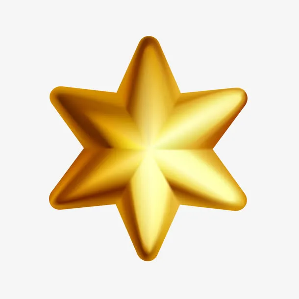金色闪耀星星免抠