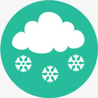 扁平化图标下雪符号免抠