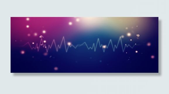 蓝紫渐变电波背景高清