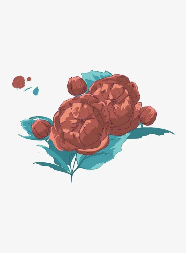 手绘玫瑰花免费下载免抠