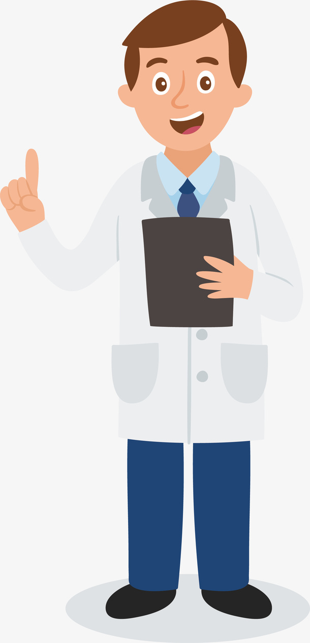 卡通医务教授人物矢量素材免抠