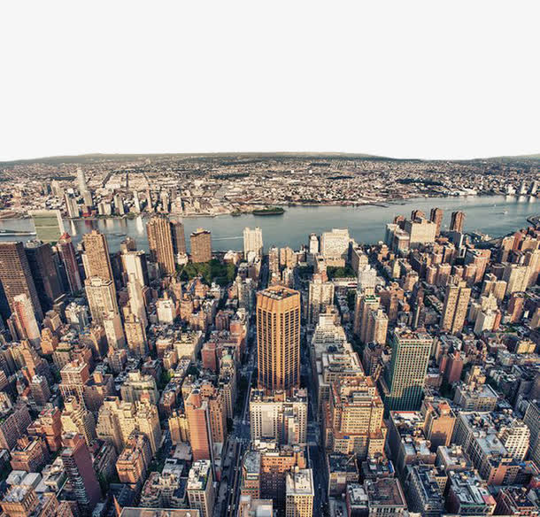 高楼大厦城市鸟瞰免抠