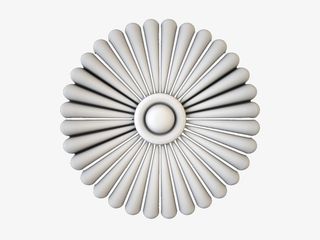 灰色花瓣形状吊顶免抠