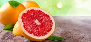 清新文艺范木质桌台柚子美食高清