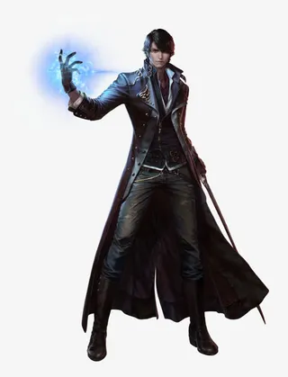 创意合成效果游戏人物蓝色光效免抠