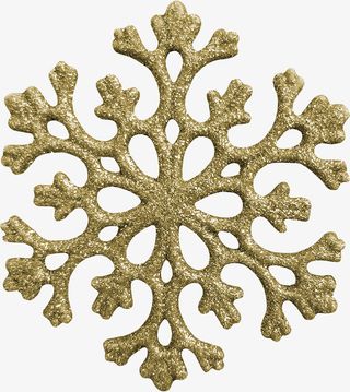 金色雪花免抠