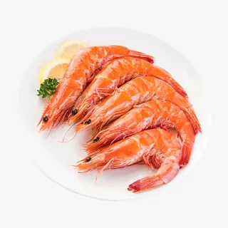 熟冻带头南美白对虾免抠