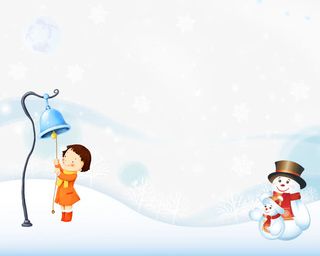 敲钟的小女孩免抠